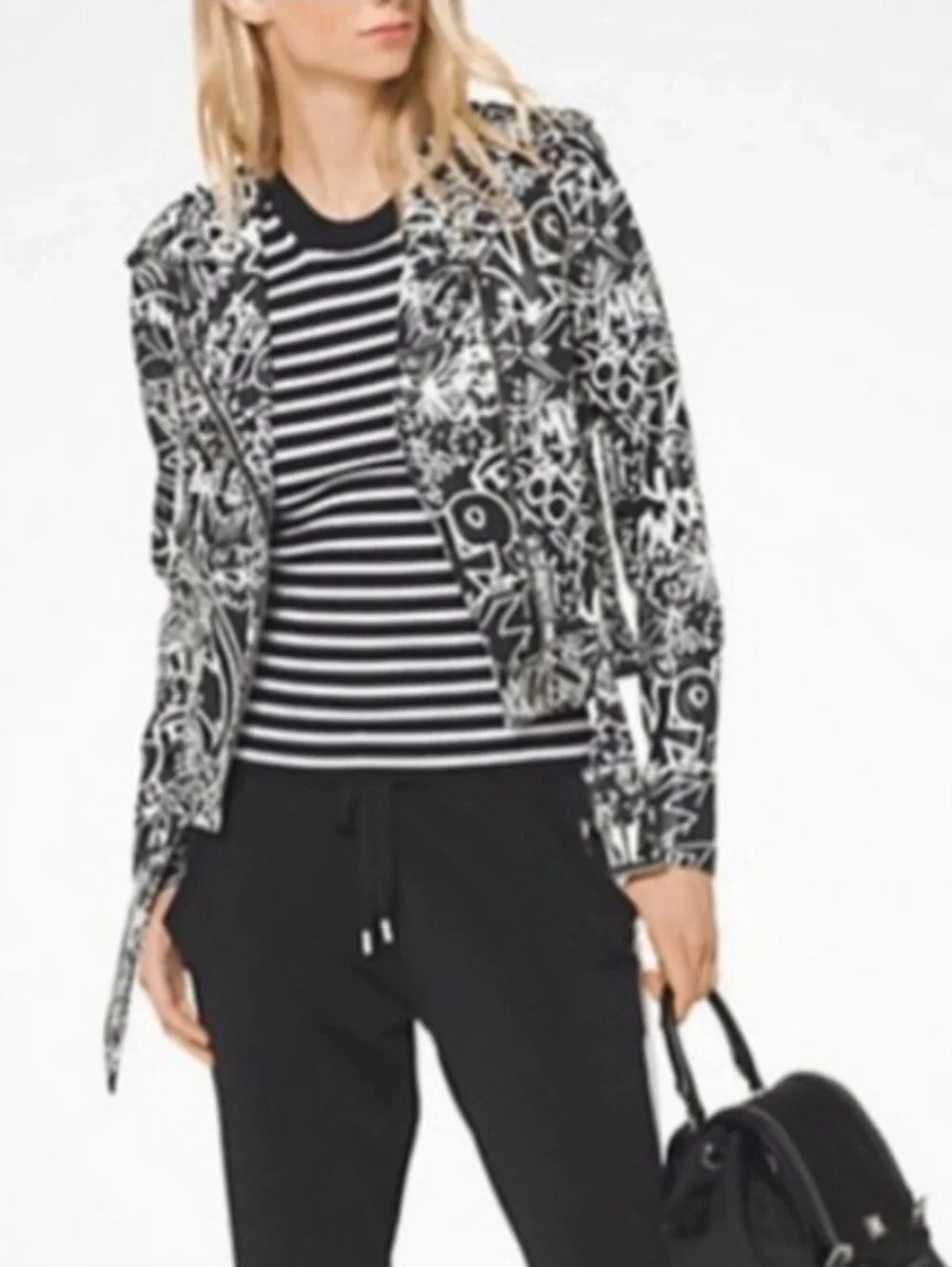 MK Graffiti Moto Jacket 100% Lamb Leather